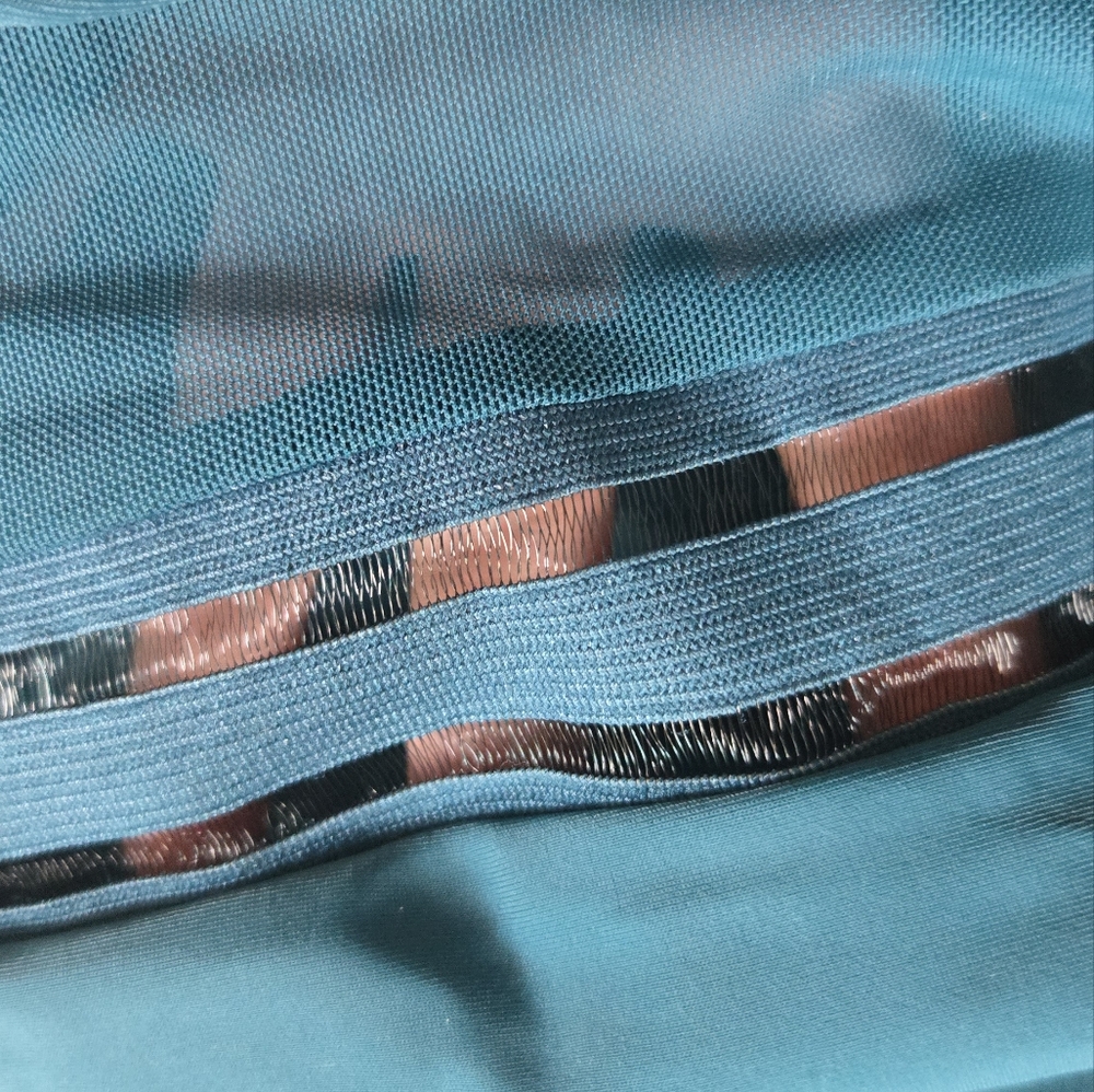 NWT, Teal One Piece Swimsuit, XL - Picture 3 of 6